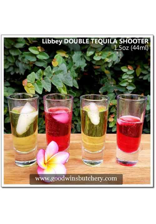 Mexico-Libbey glass DOUBLE TEQUILA SHOOTER 1.5oz 44ml